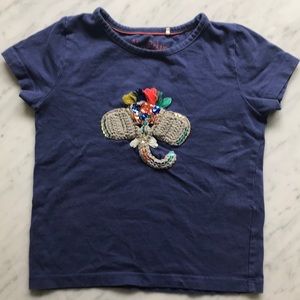 Navy blue Mini Boden cotton T shirt